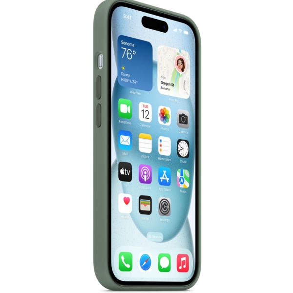 Apple MT0X3ZM/A, For iPhone 15, Cover, Cypress