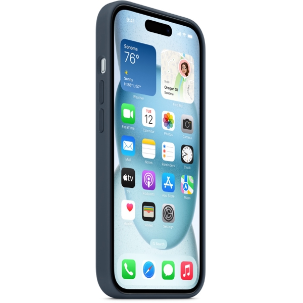 მობილურის ქეისი Apple MT123ZM/A, For iPhone 15 Plus, Cover, Storm Blue