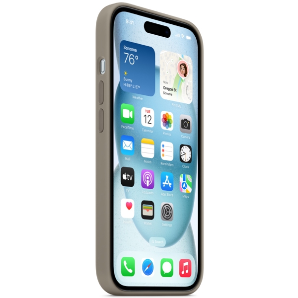 Apple MT133ZM/A, For iPhone 15 Plus, Cover, Clay