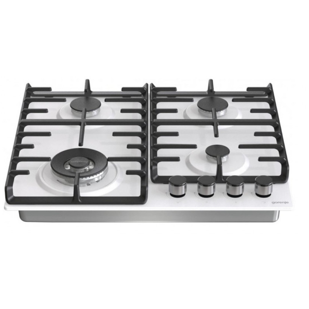 ჩასაშენებელი გაზის ქურის ზედაპირი Gorenje GW642SYW Simplicity, Built-in Gas Cooktop, White