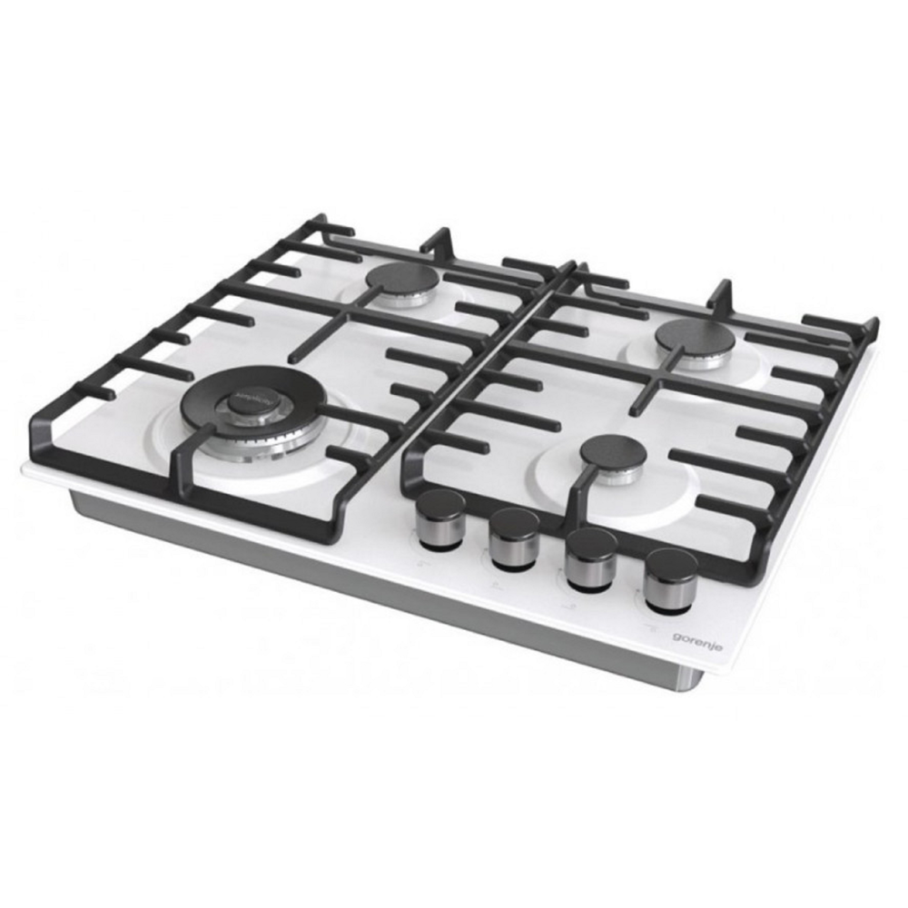ჩასაშენებელი გაზის ქურის ზედაპირი Gorenje GW642SYW Simplicity, Built-in Gas Cooktop, White