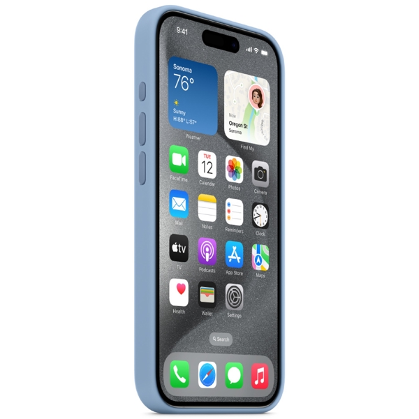 Apple MT1L3ZM/A, For iPhone 15 Pro, Cover, Blue