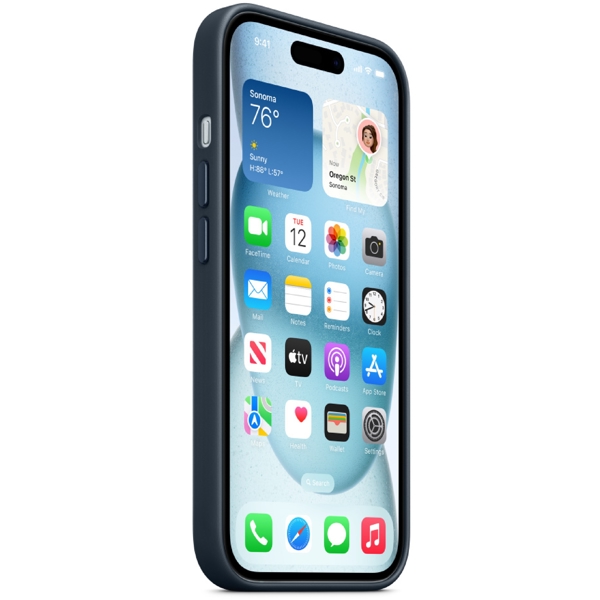 მობილურის ქეისი Apple MT3G3ZM/A, For iPhone 15, Cover, Blue