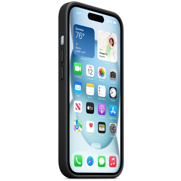 Apple MT393ZM/A, For iPhone 15, Cover, Black