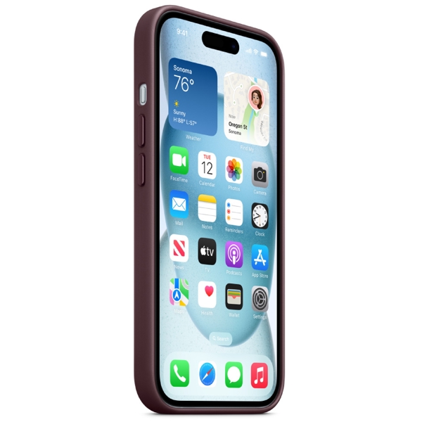 მობილურის ქეისი Apple MT4A3ZM/A, For iPhone 15 Plus, Cover, Mulberry