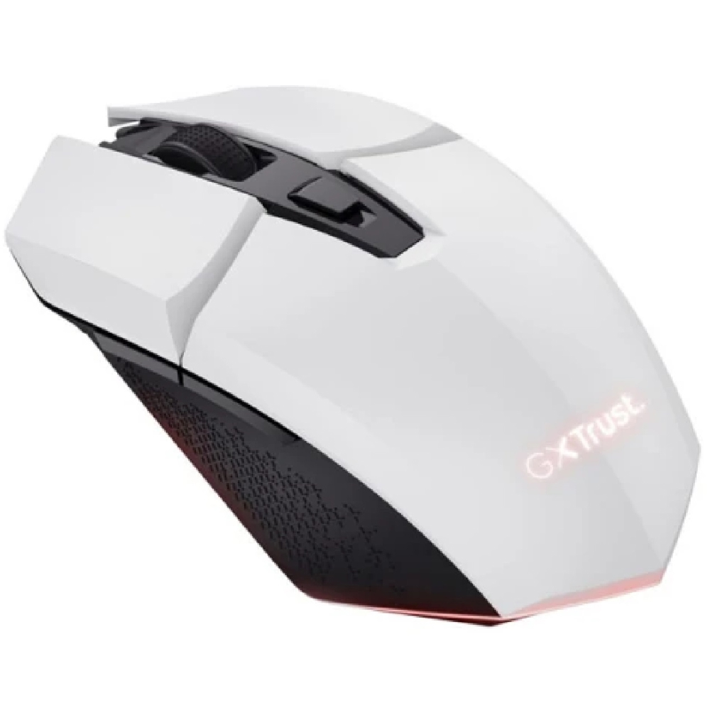 Trust GXT110W, Wireless, USB-C, Mouse, White