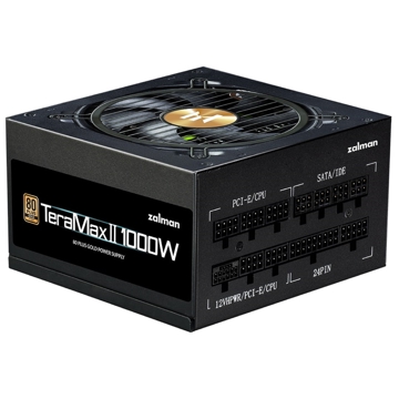 კვების ბლოკი Zalman ZM1000-TMX2 Teramax 2, 1000W, 80 Plus, Power Supply, Black