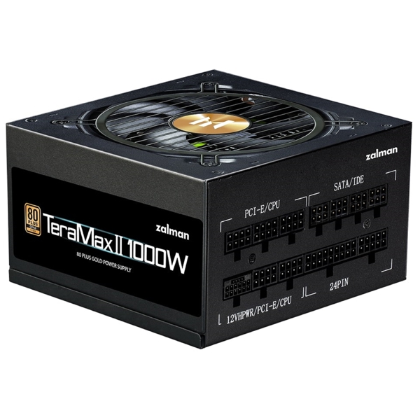 კვების ბლოკი Zalman ZM1000-TMX2 Teramax 2, 1000W, 80 Plus, Power Supply, Black