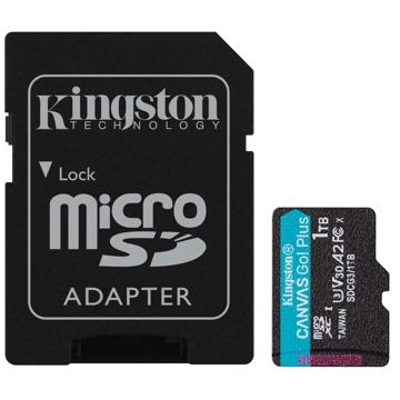 მეხსიერების ბარათი Kingston SDCG3/1TB, 1TB, microSDXC, C10, UHS-I, U3, Black