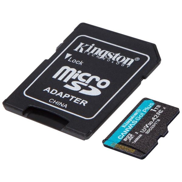 მეხსიერების ბარათი Kingston SDCG3/1TB, 1TB, microSDXC, C10, UHS-I, U3, Black