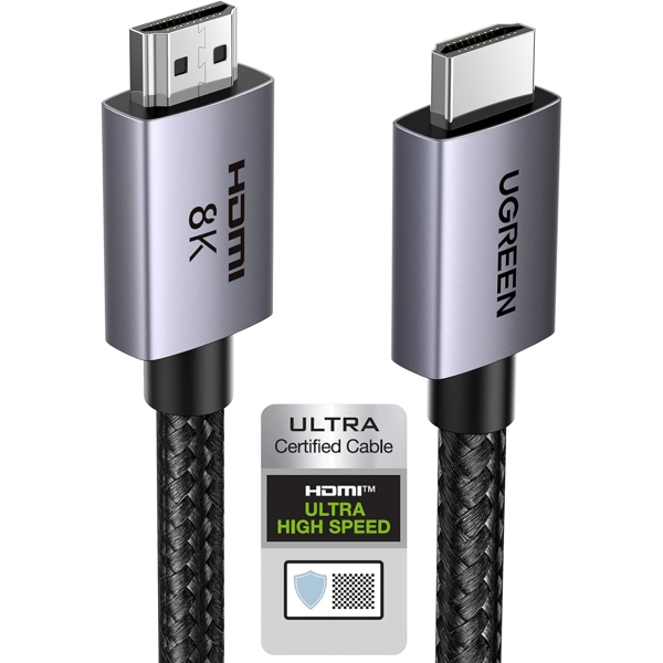 HDMI კაბელი UGREEN HD171(25910), 8K HDMI To HDMI, 2M, Grey