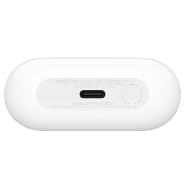 ყურსასმენი Samsung SM-R530NZWACIS Galaxy Buds 3, Earbuds, Wireless, Bluetooth, IP57, White