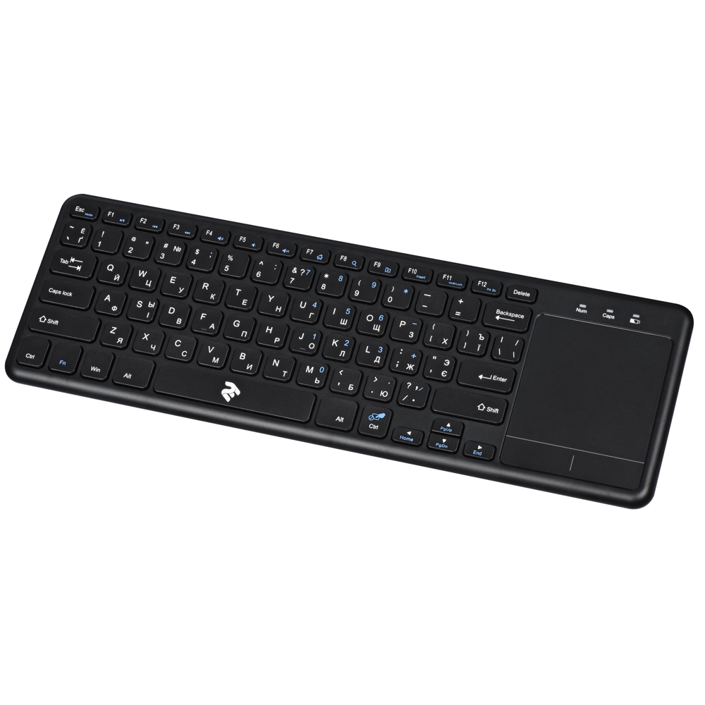 კლავიატურა 2E 2E-KT100WB, Wireless, USB, Keyboard, Black