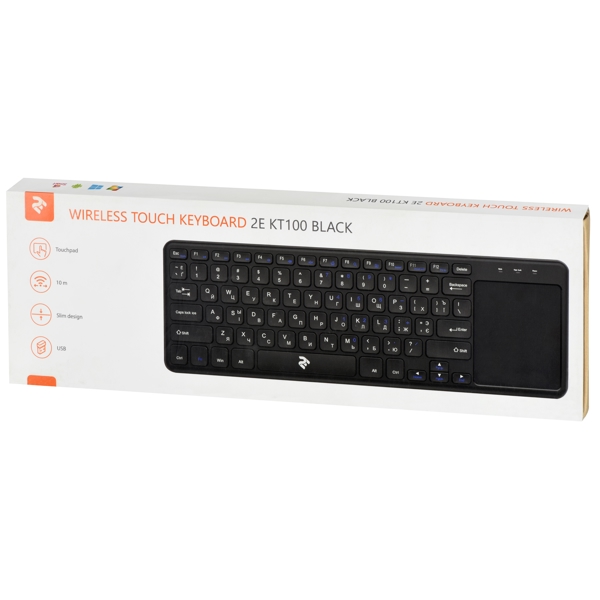 2E 2E-KT100WB, Wireless, USB, Keyboard, Black