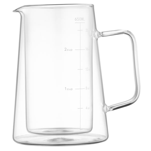 Ardesto AR1906DW BLACK MARS, 600ml, French Press, Transparent