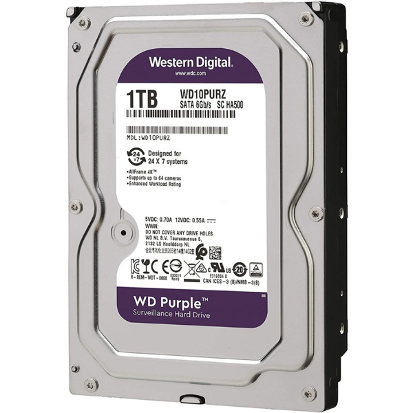 მყარი დისკი Western Digital WD11PURZ-85C5HY0, 1TB, 3.5″, Internal Hard Drive