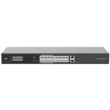 Uniview NSW2020-16T1GT1GC-POE-IN, 16-Port Gigabit, PoE+ Switch, Black