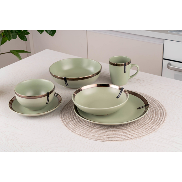 Ardesto AR2926LGC Dinner plate Liguria, 26cm, Green