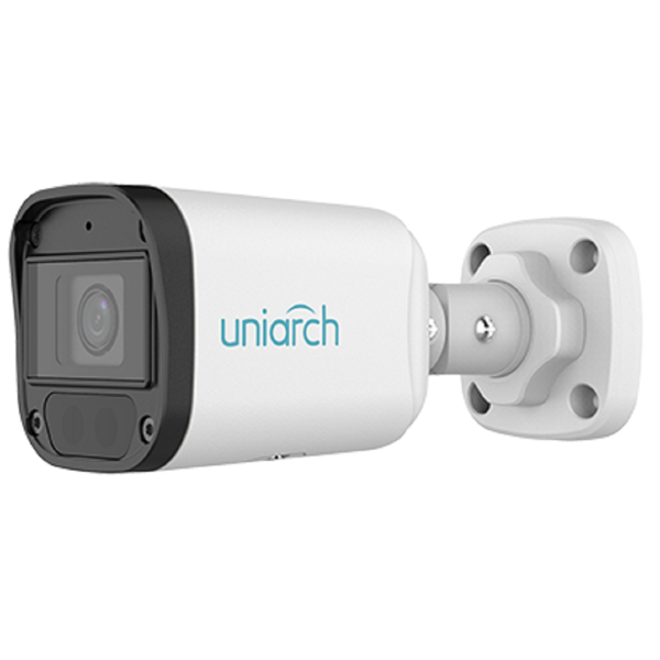 ვიდეო სათვალთვალო კამერა Uniarch IPC-B122-APF28K, IP Video Camera, 2MP, White