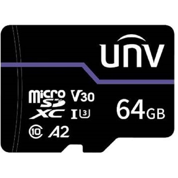 Uniview TF-64G-T, 64GB, mSDXC, C10, Black