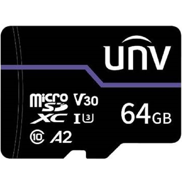 მეხსიერების ბარათი Uniview TF-64G-T, 64GB, mSDXC, C10, Black