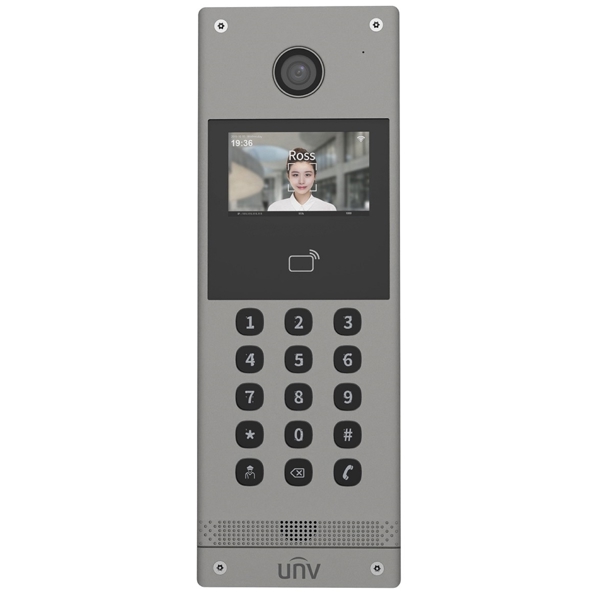 კარის ვიდეო ზარი Uniview OEU-301S-HMKA, Apartment Door Station, Grey