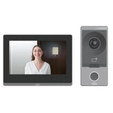 Uniview KIT/201S/372S, Video Intercom KIT, Black/Grey