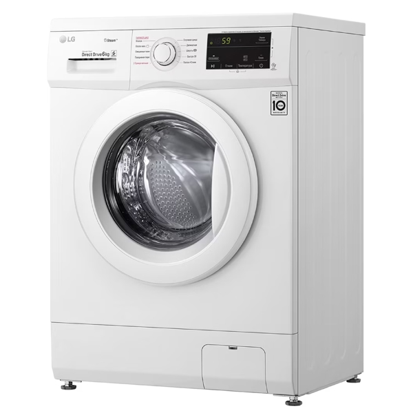 სარეცხი მანქანა LG F2J3NYL3W.ABWPMER, 6Kg, A, 1200Rpm, 73Db, Washing Machine, White