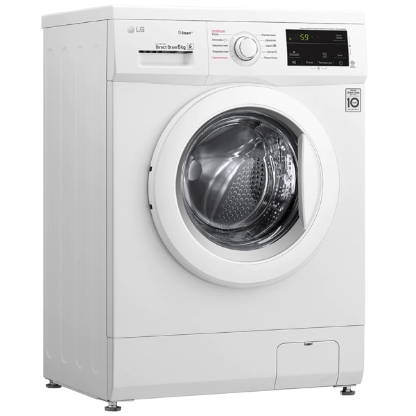 სარეცხი მანქანა LG F2J3NYL3W.ABWPMER, 6Kg, A, 1200Rpm, 73Db, Washing Machine, White