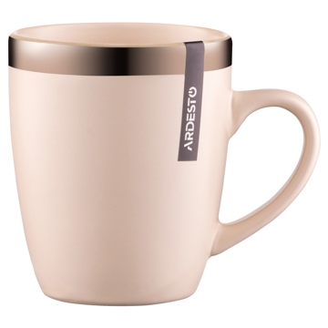 ჭიქა Ardesto AR2936LCC Liguria, 360ml, Mug, Cream