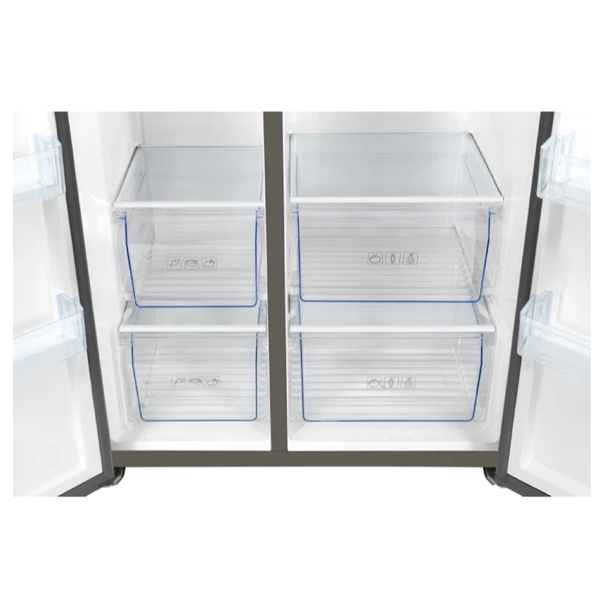 მაცივარი TCL P650SBG, 600L, A+, No Frost, Refrigerator, Silver