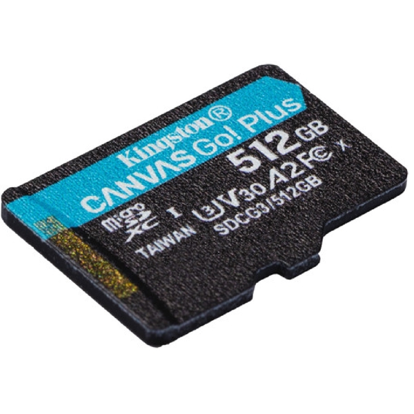 Kingston SDCG3/512GBSP, 512GB, Micro SDXC, UHS-I, U3, Black