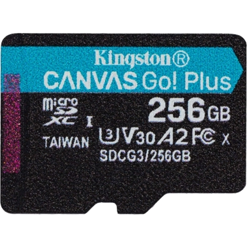 Kingston SDCG3/256GBSP, 256GB, MicroSDXC, UHS-II, U3, Black