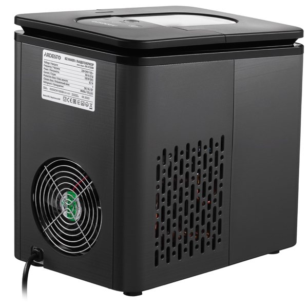 ყინულის აპარატი Ardesto IM-A1200B, 1.8L, Ice Maker, Black