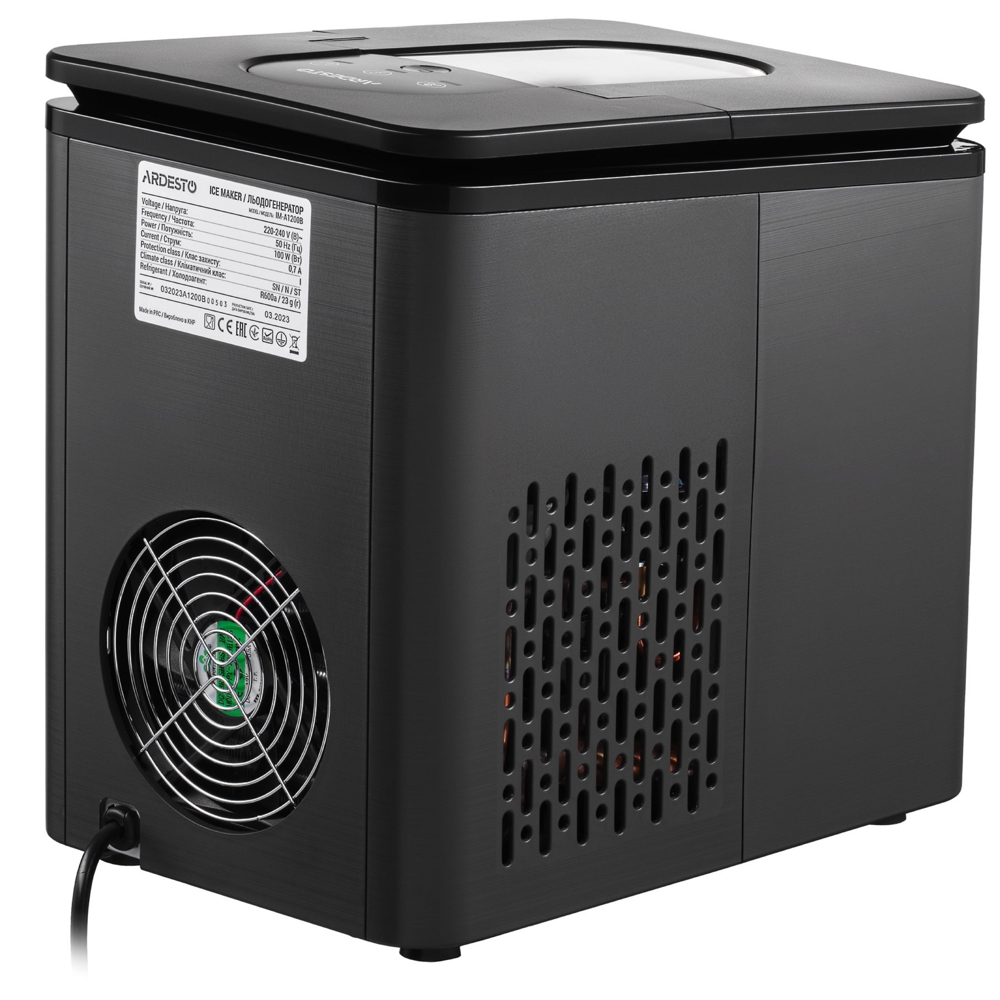 ყინულის აპარატი Ardesto IM-A1200B, 1.8L, Ice Maker, Black