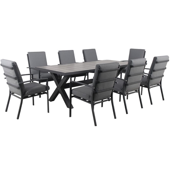 Domino 17051446, Garden Furniture Set, Grey