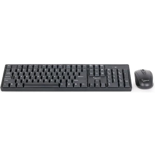 კლავიატურა + მაუსი Gembird KBS-W-01, Wireless, USB, Keyboard And Mouse, Black