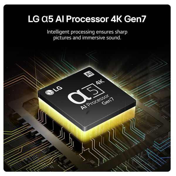 ტელევიზორი LG 55UT81006LA.AMCN, 55", 4K UHD, Smart TV, USB, HDMI, LAN, BT, WIFI, Black