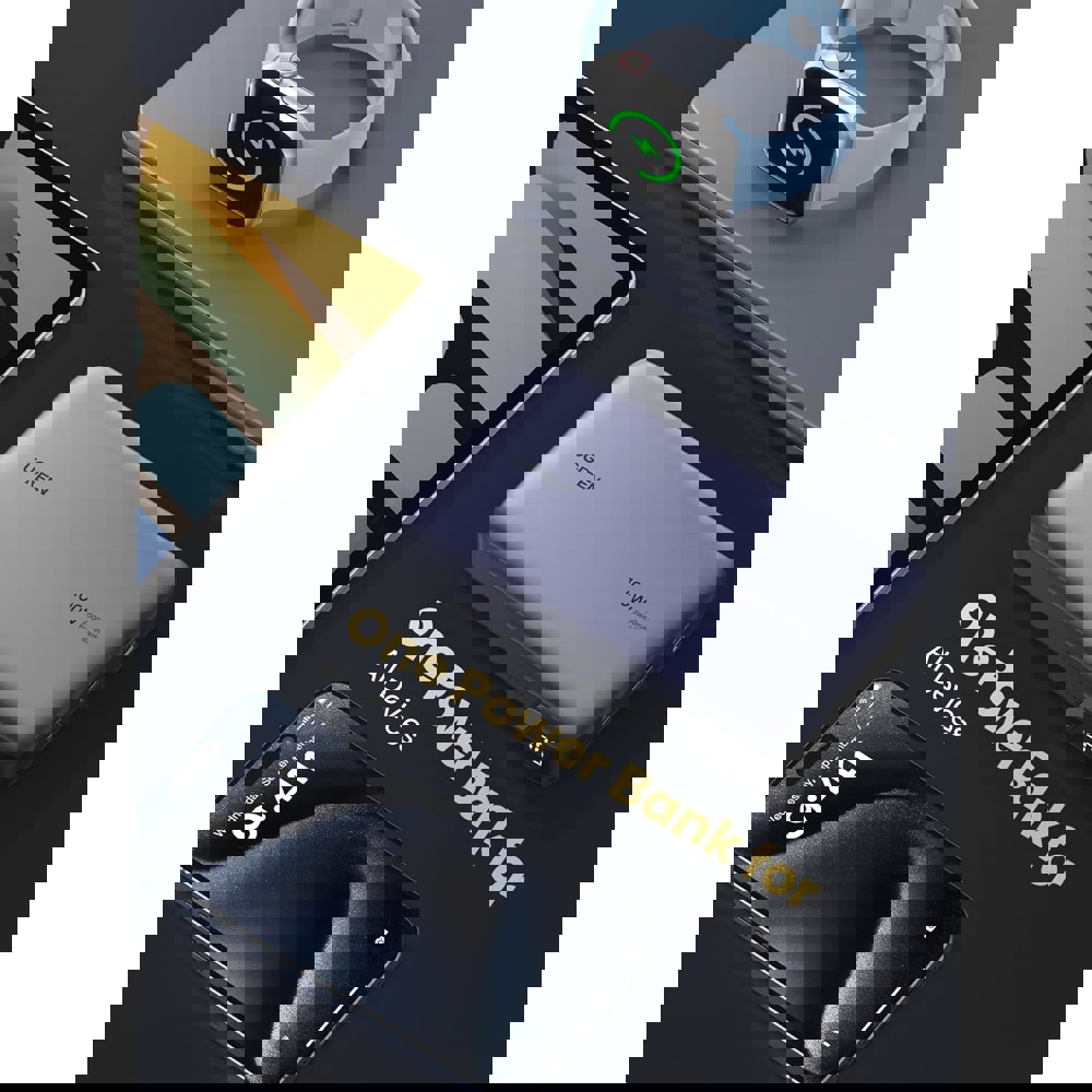 პორტატული დამტენი UGREEN PB720 (25188), 20000mAh 100W, Type-C, USB, Two-way Power Bank, Grey