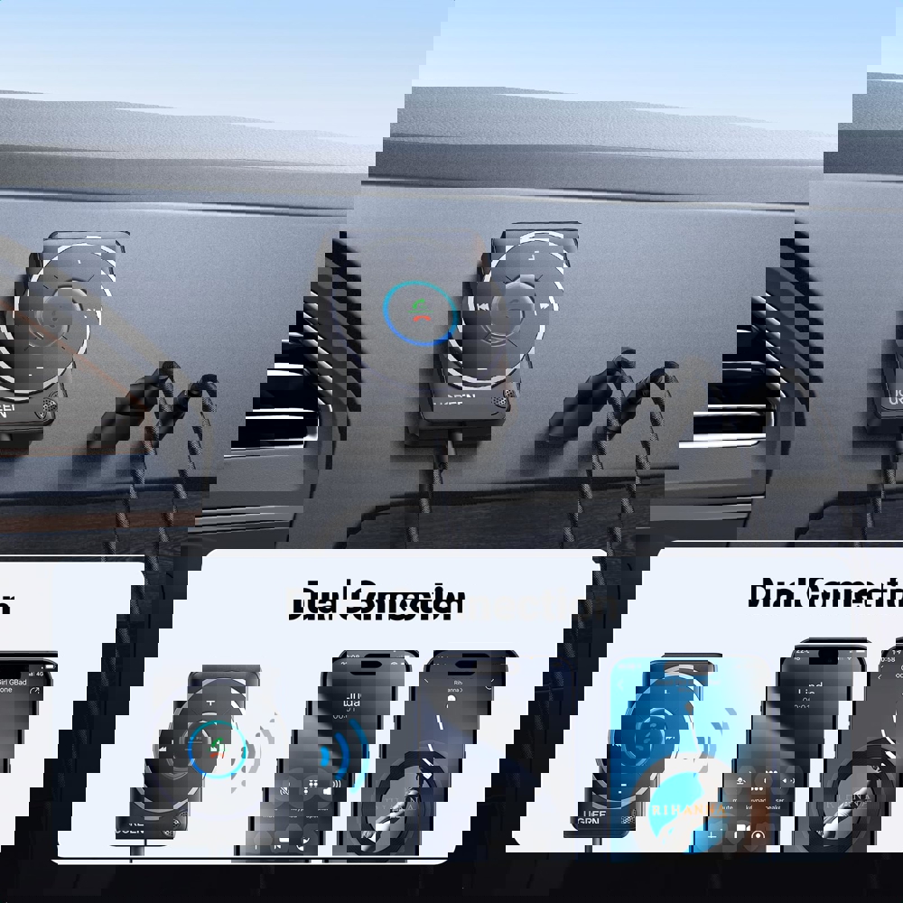 Bluetooth მიმღები UGREEN CM723 (35002), Bluetooth 5.4 Aux Car Adapter, Black