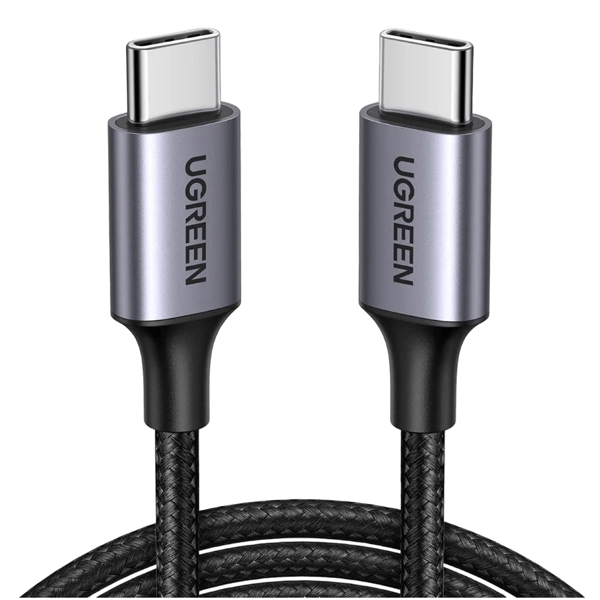 USB კაბელი UGREEN US261(50149), 60W, USB-C To USB-C, 0.5m, Grey