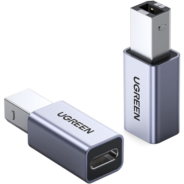 USB ადაპტერი UGREEN US382 (20120), USB-B To USB-C, Adapter, Grey