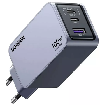 UGREEN X757(25874) Nexode Pro, 100W, USB, USB Type-C, Grey