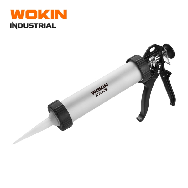 ალუმინის სილიკონის თოფი Wokin 361309, 225mm, 9″, (INDUSTRIAL) Professional Caulking Gun, Grey