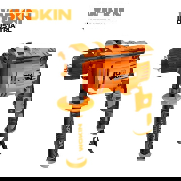 ბურღი Wokin 784275, 750W, 3000Rpm, Hammer Drill, Black/Orange