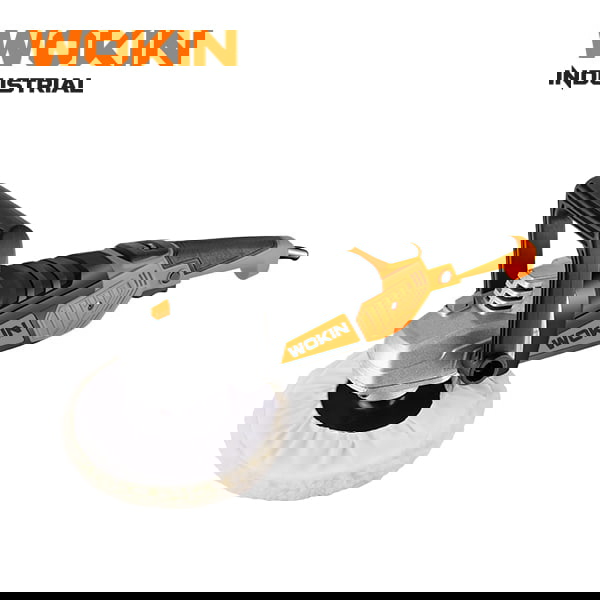 პოლირების აპარატი Wokin 783910, ANGLE POLISHER 1400W, 180mm, 3300Rpm, Black/Orange 