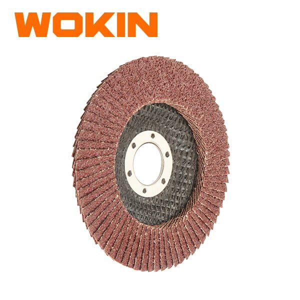 სახეხი დისკი Wokin 775108, GRIT 80, 125mm, Aluminium Oxide Flap Disc