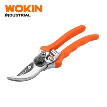 Wokin 311408, 8", Secateur, Orange/Silver