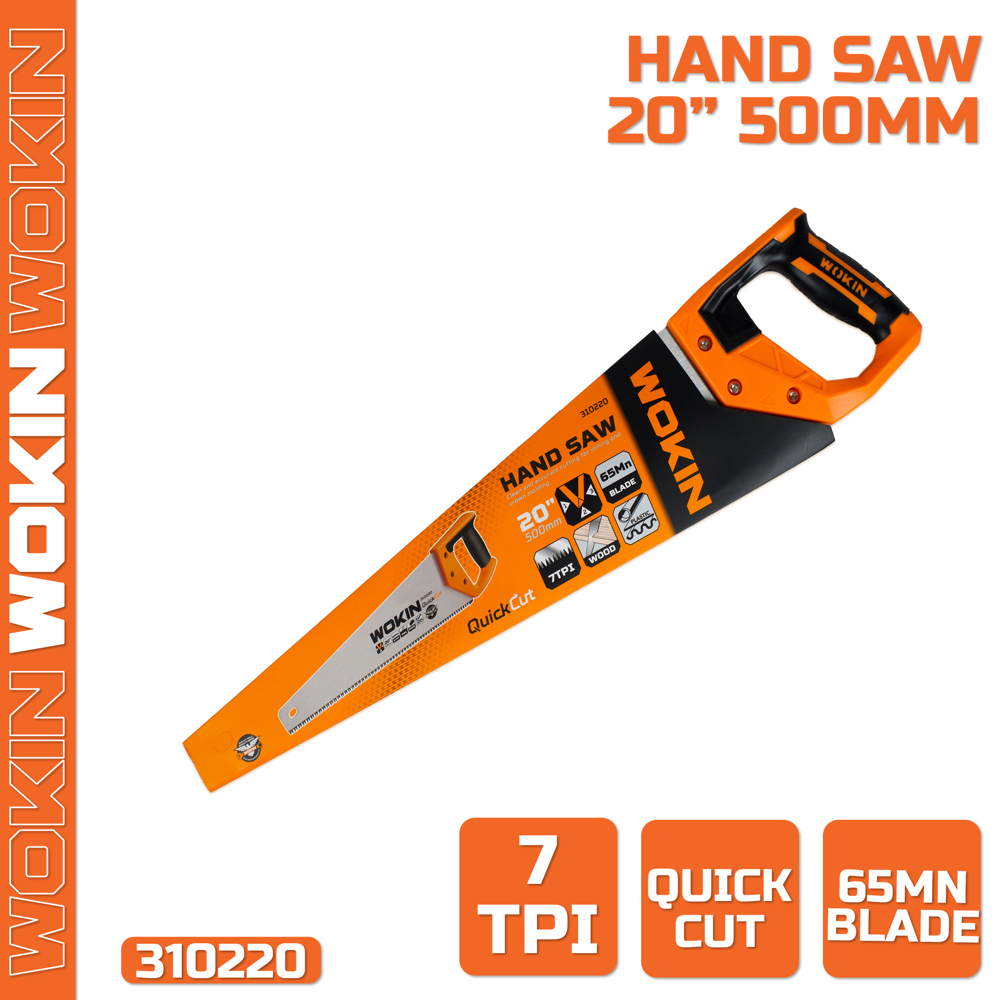 Wokin 310220, 500mm, Hand Saw, Silver/Orange