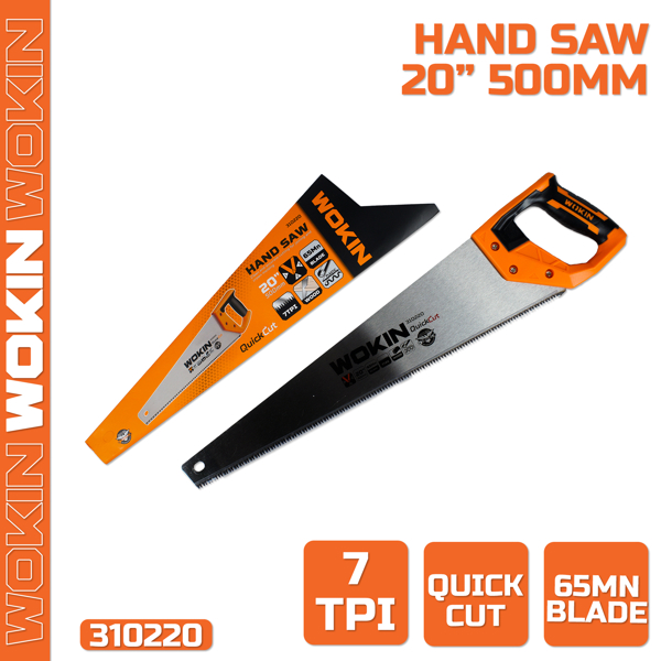 Wokin 310220, 500mm, Hand Saw, Silver/Orange